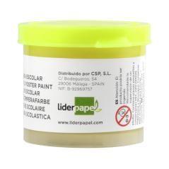 Tempera liderpapel escolar 40 ml amarillo limon PACK 5 UNIDADES - Imagen 3