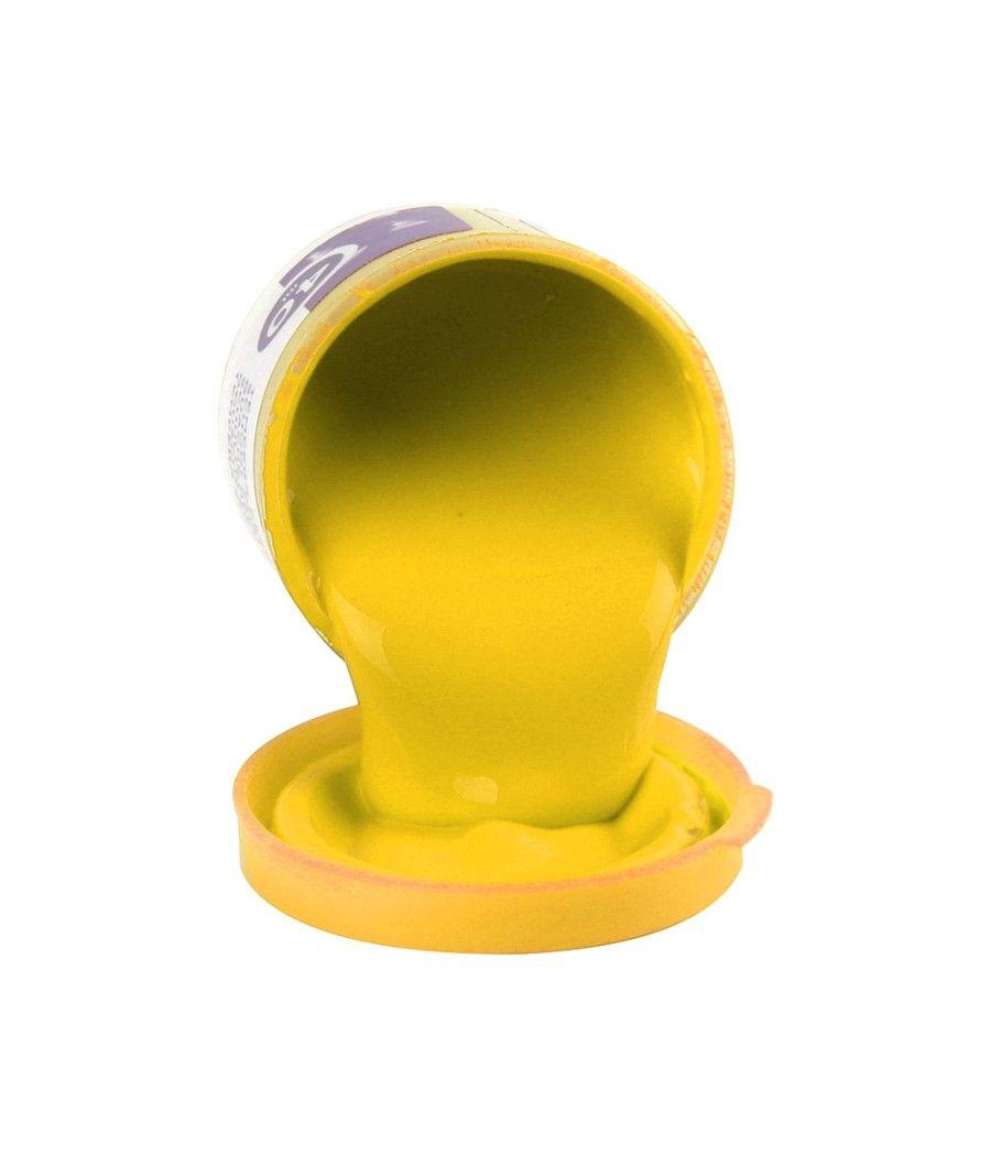 Tempera liderpapel escolar 40 ml amarillo PACK 5 UNIDADES - Imagen 4