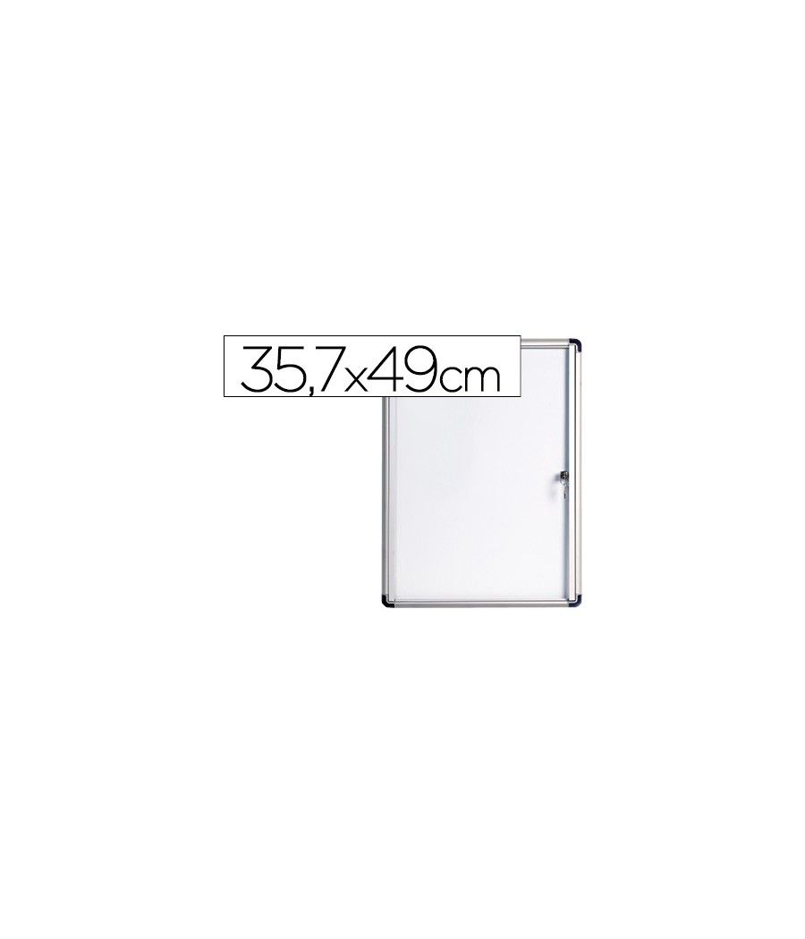 Vitrina de anuncios bi-office fondo magnetico extraplana de interior 357x490 mm - Imagen 2