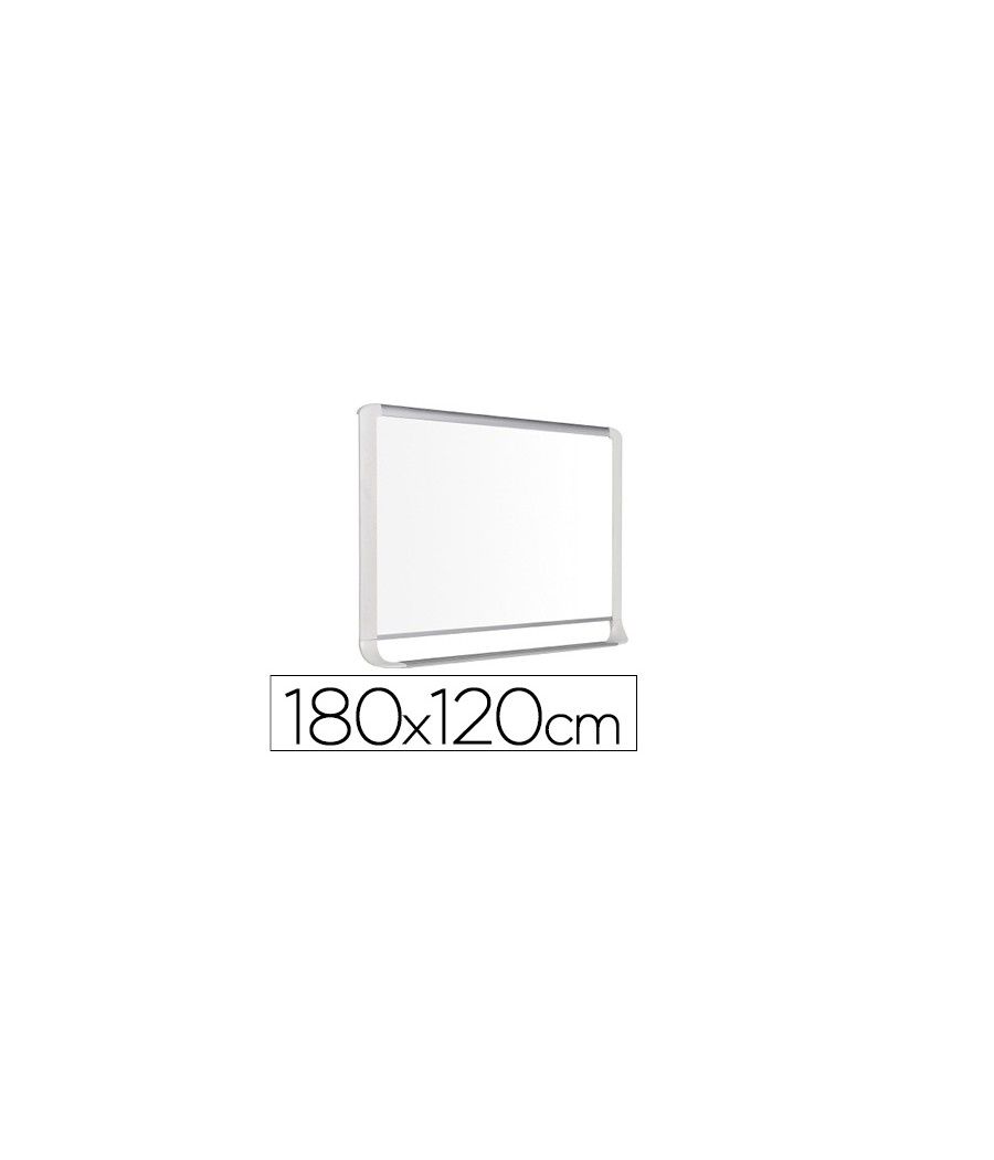 Pizarra blanca bi-office lacada con bandeja integrada 1800x1200 mm - Imagen 2