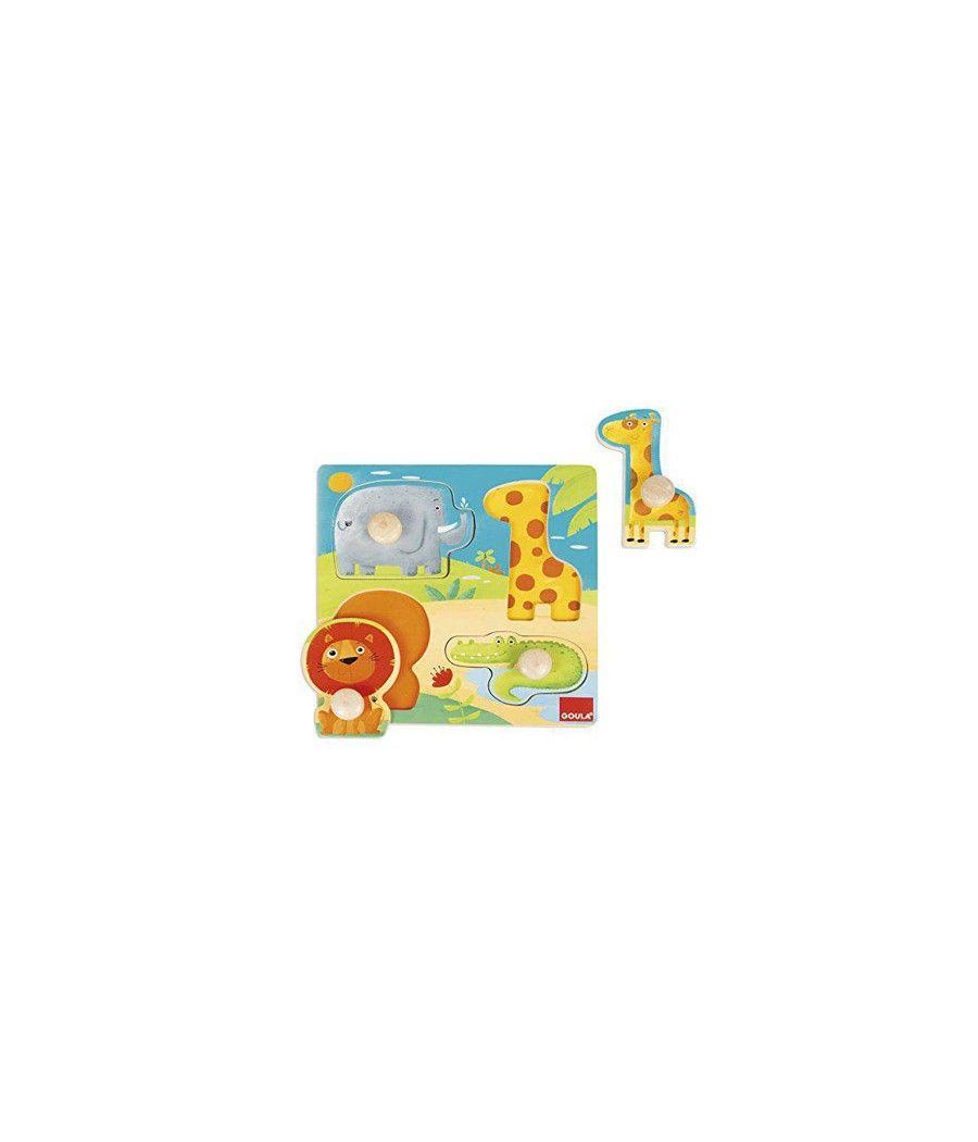 Puzzle goula animales selva 4 piezas - Imagen 2