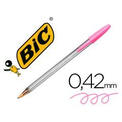Bolígrafo bic cristal fun rosa punta 1,6 mm PACK 20 UNIDADES - Imagen 2