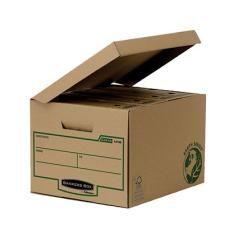 Cajon fellowes cartón reciclado para almacénamiento de archivadores capacidad 4 cajas de archivo 80 mm - Imagen 2