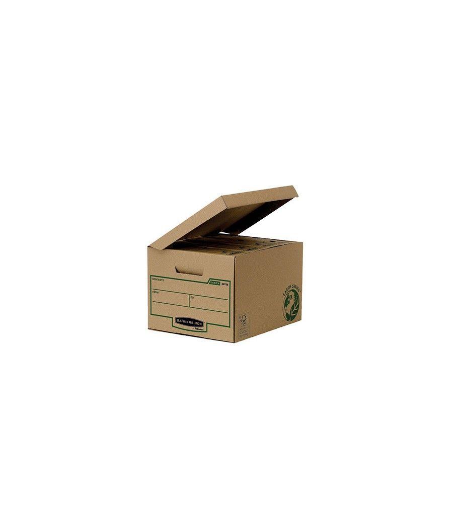 Cajon fellowes cartón reciclado para almacénamiento de archivadores capacidad 4 cajas de archivo 80 mm - Imagen 2