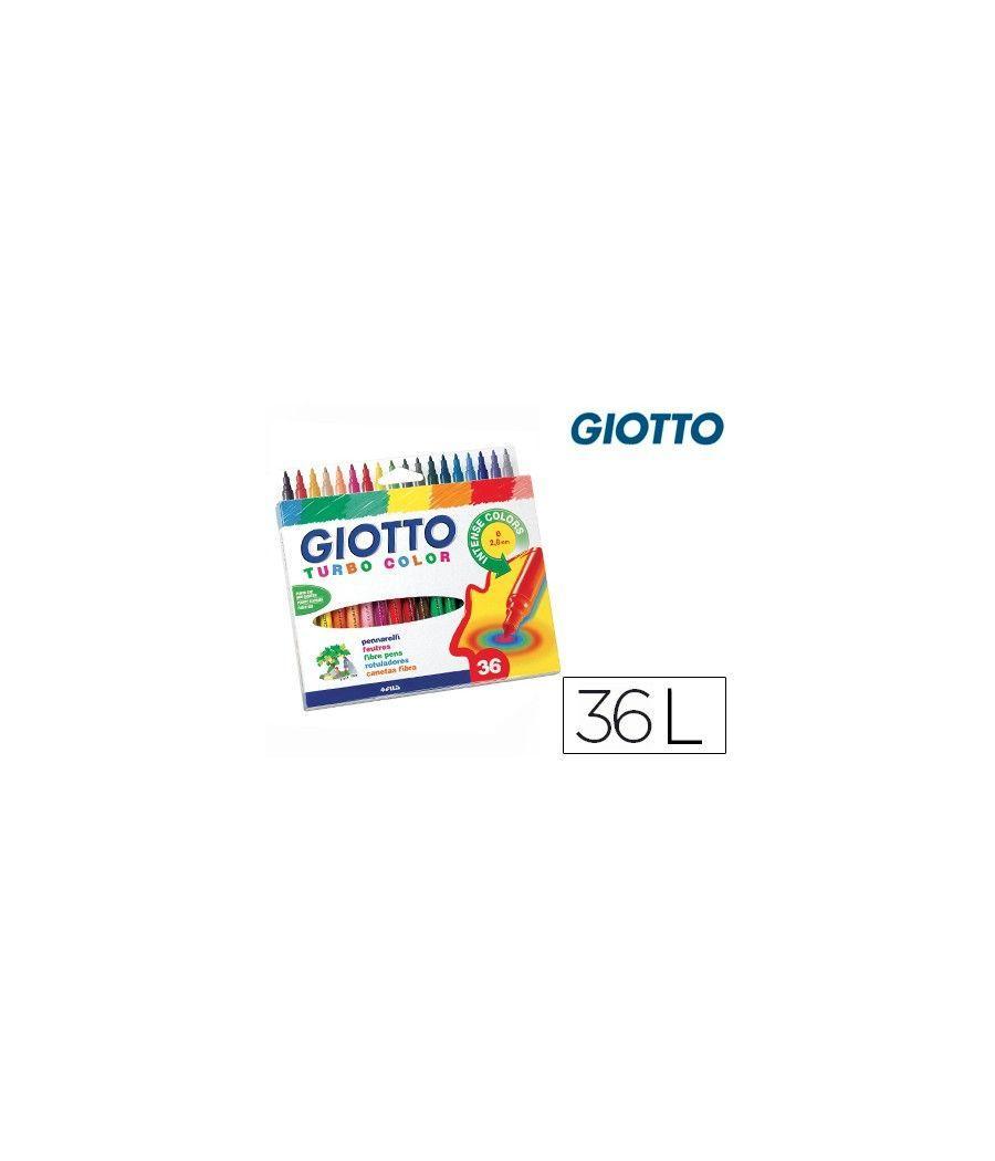 Rotulador giotto turbo color caja de 36 colores - Imagen 2