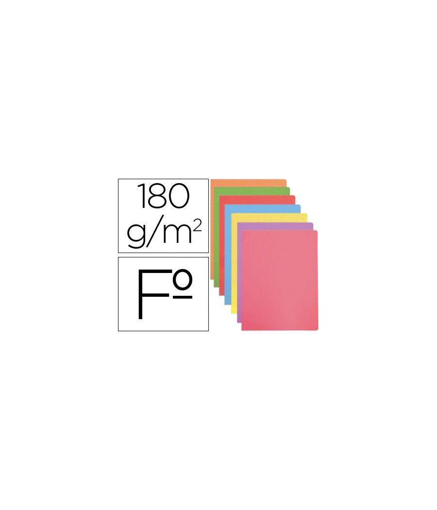 Subcarpeta cartulina gio folio colores pasteles surtidos 180 gr/m2 paquete de 50 unidades - Imagen 2
