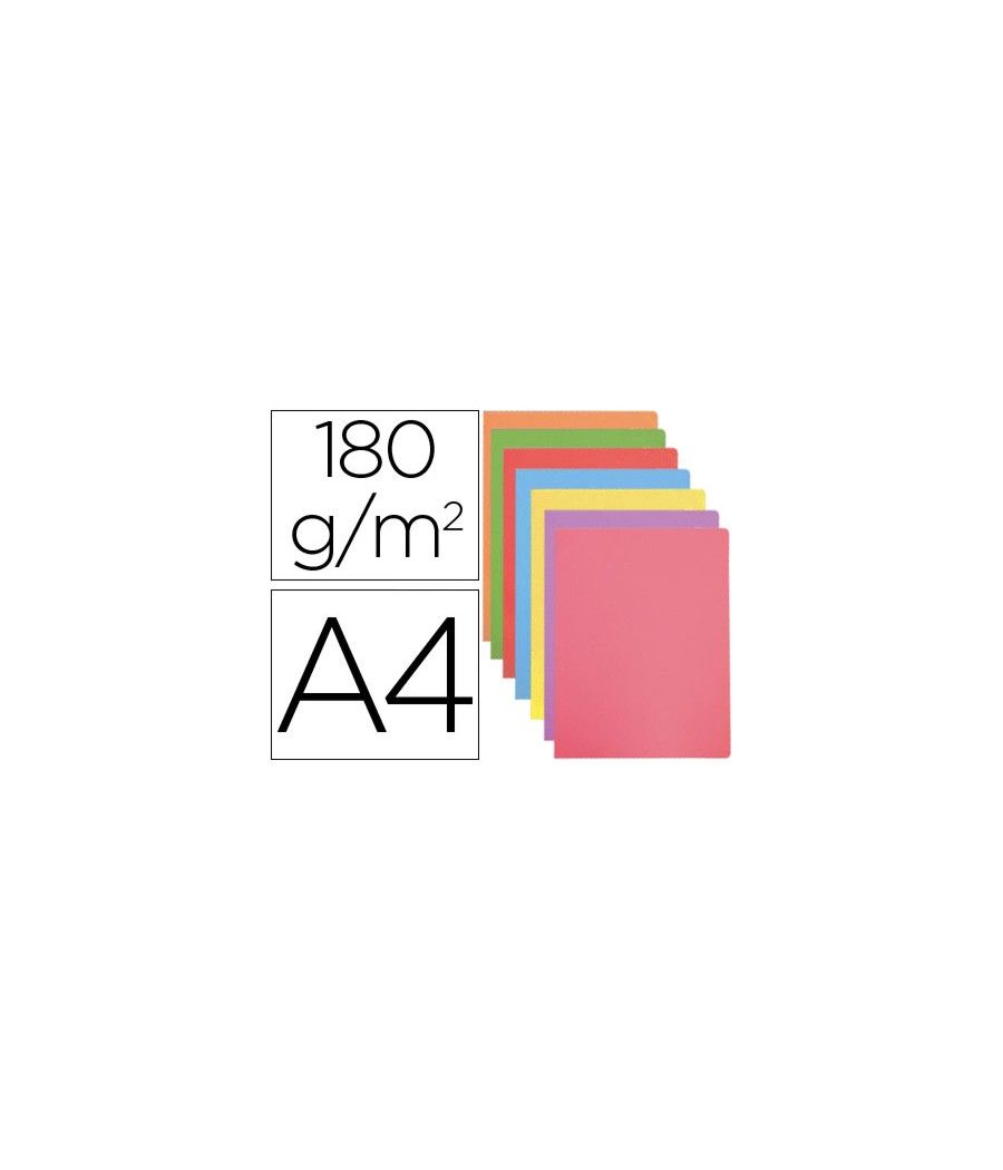 Subcarpeta cartulina gio din a4 colores pasteles surtidos 180 g/m2 paquete de 50 unidades - Imagen 2