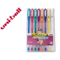 Bolígrafo uni ball um-120 signo 0,7 mm tinta gel estuche de 8 colores pastel - Imagen 2