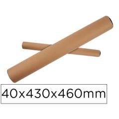 Tubo de cartón portadocumento tapa plástico 40x430x460 mm - Imagen 2