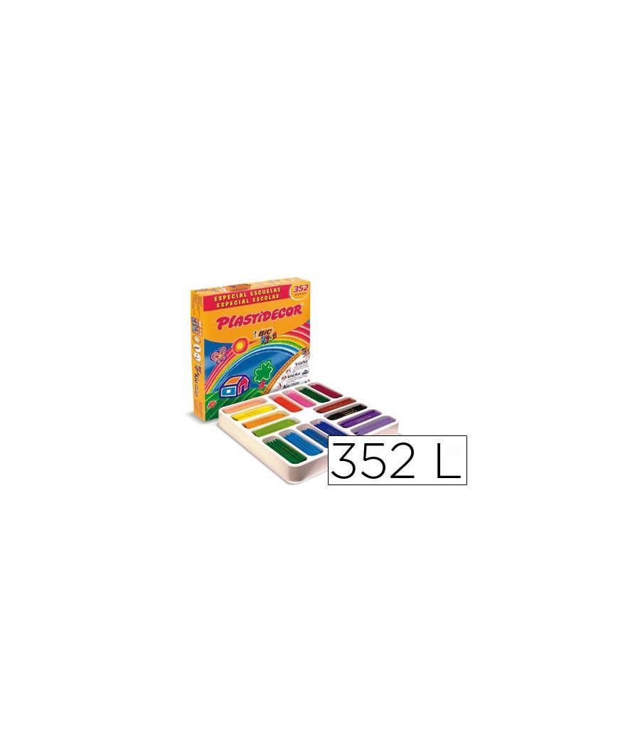 Lápices cera plastidecor caja de 352 colores - Imagen 2