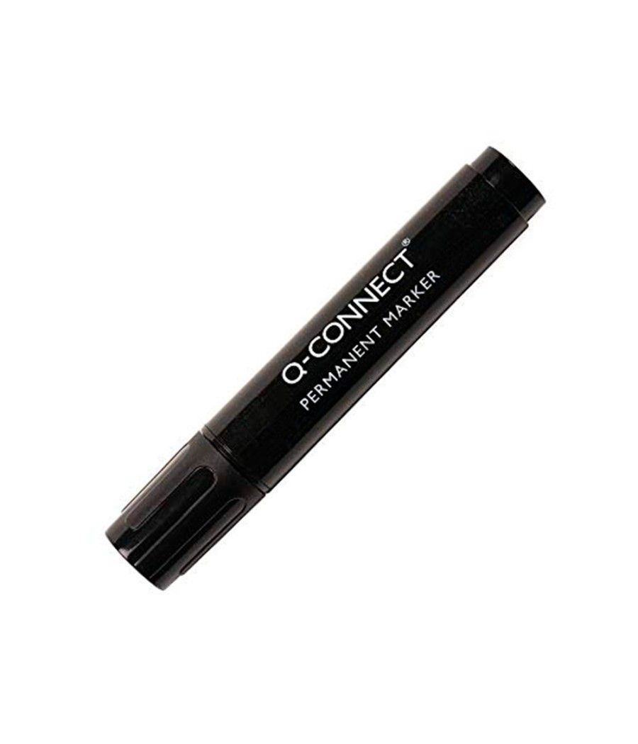Rotulador q-connect marcador permanente negro punta biselada 5.0 mm PACK 10 UNIDADES - Imagen 4