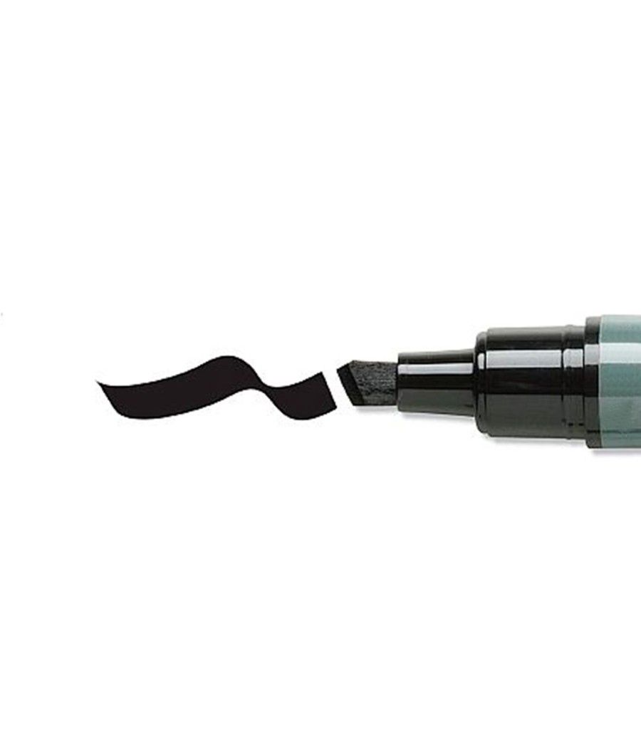 Rotulador q-connect marcador permanente negro punta biselada 5.0 mm PACK 10 UNIDADES - Imagen 5