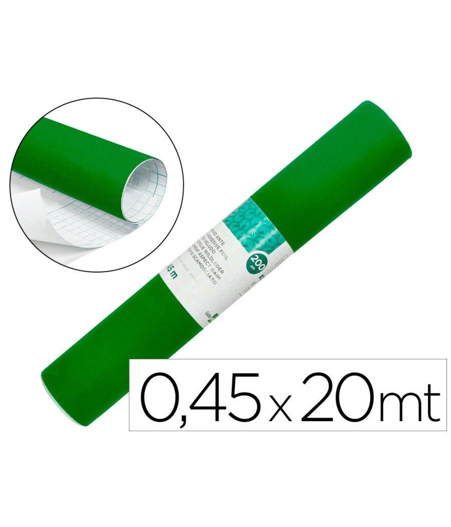 Rollo adhesivo liderpapel unicolor verde brillo rollo de 0,45 x 20 mt - Imagen 2