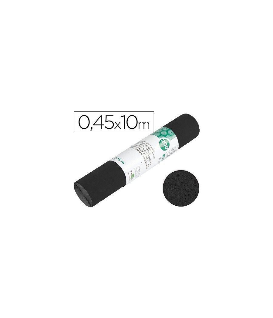 Rollo adhesivo liderpapel especial ante negro rollo de 0,45 x 10 mt - Imagen 2