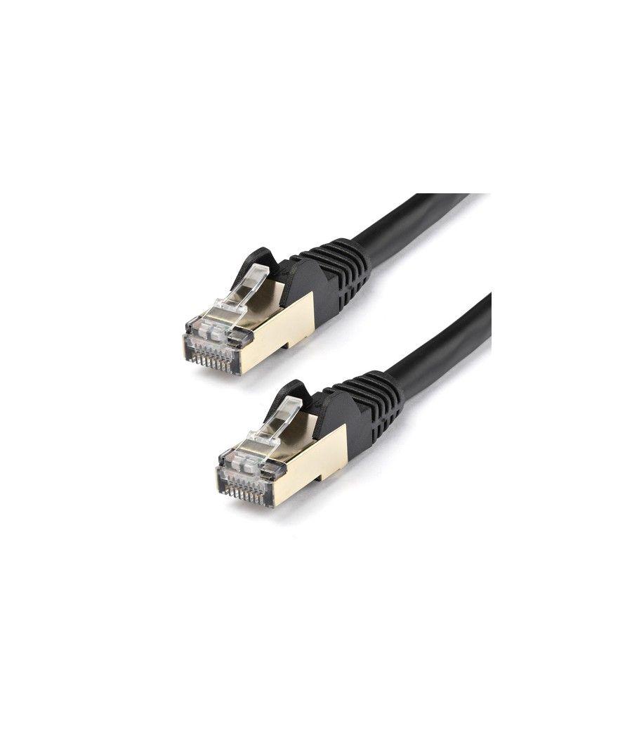 StarTech.com Cable de 7m de Red Ethernet CAT6a Negro RJ45 STP - Imagen 1