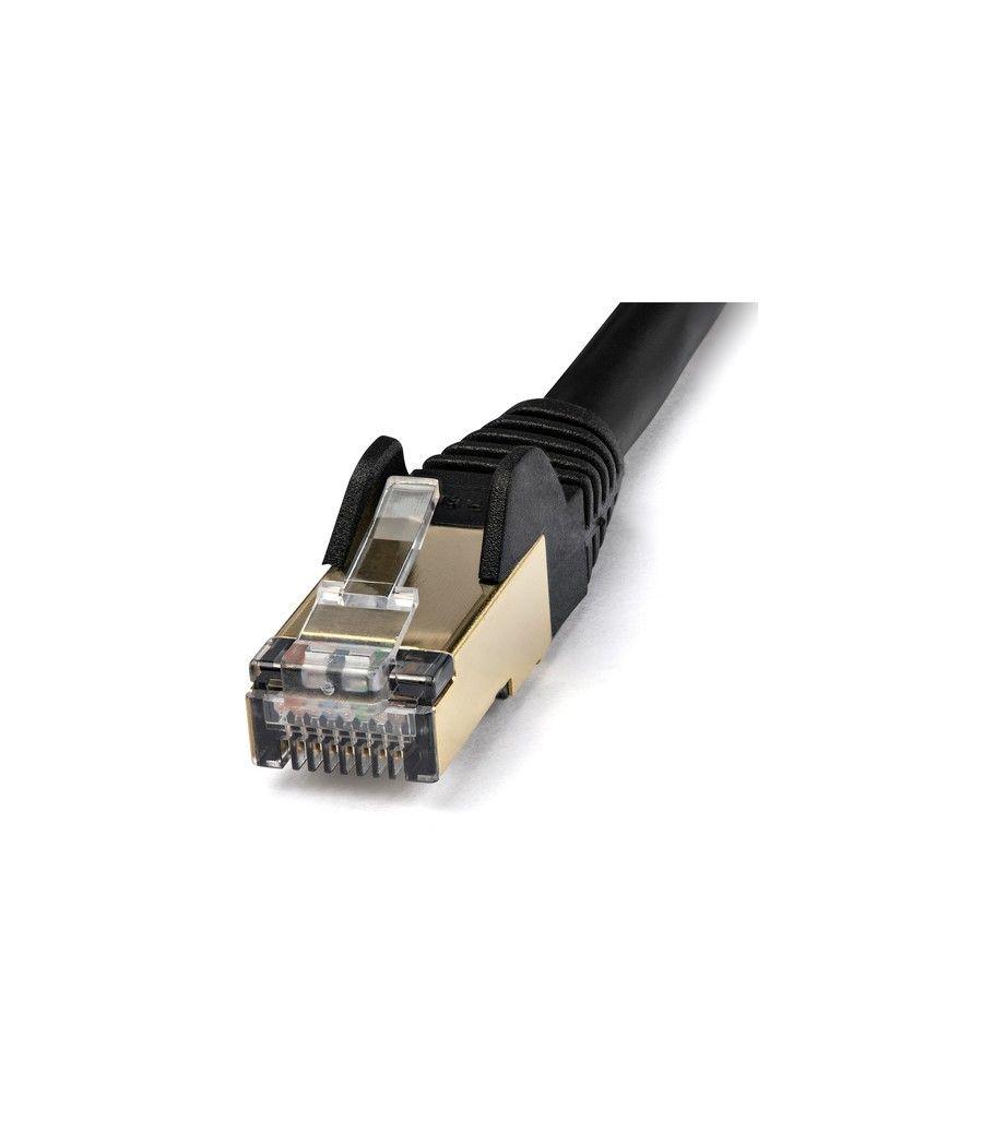 StarTech.com Cable de 7m de Red Ethernet CAT6a Negro RJ45 STP - Imagen 2