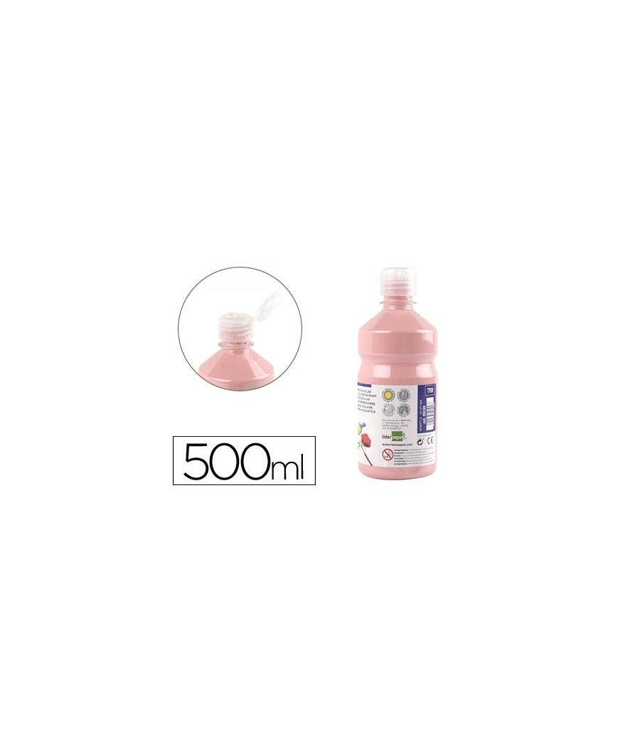 Tempera líquida liderpapel escolar 500 ml rosa - Imagen 2