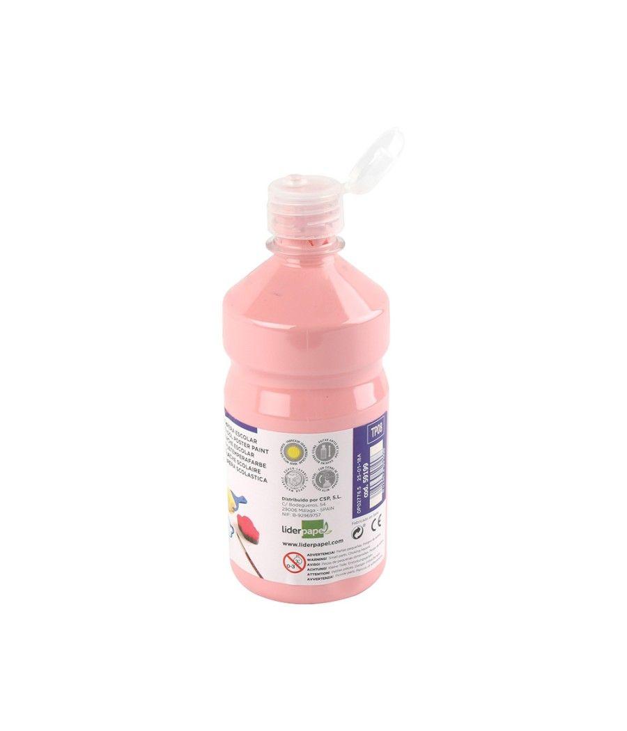 Tempera líquida liderpapel escolar 500 ml rosa - Imagen 4