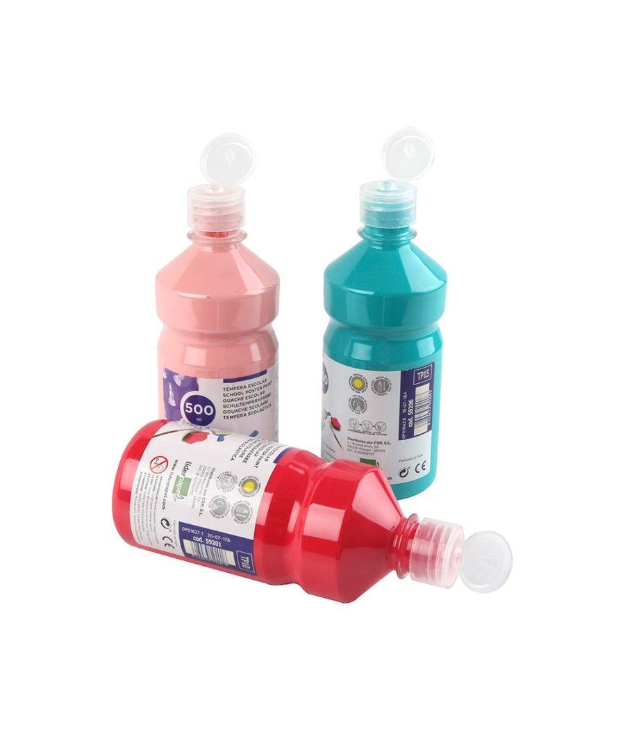 Tempera líquida liderpapel escolar 500 ml rosa - Imagen 6