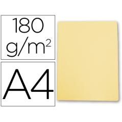 Subcarpeta cartulina gio din a4 amarillo pastel 180 g/m2 PACK 50 UNIDADES - Imagen 2