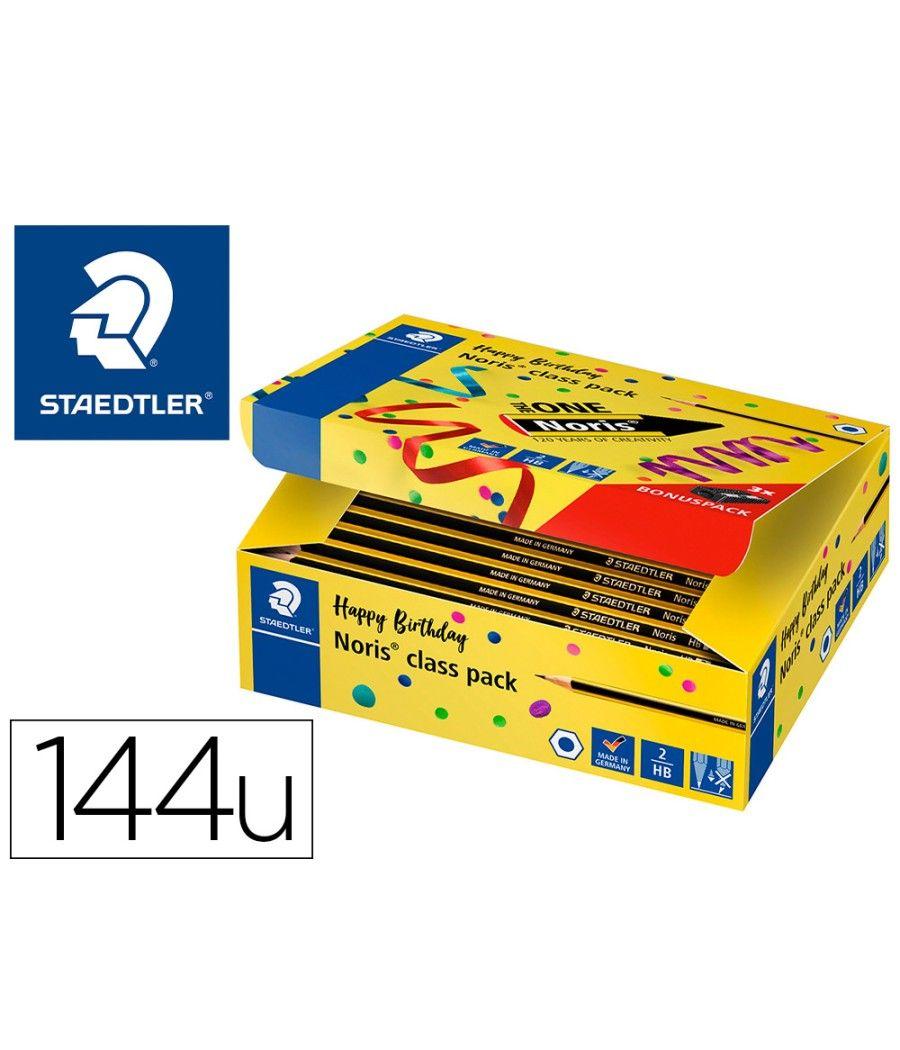 Lápices de grafito staedtler noris n.2 hb class pack de 144 unidades - Imagen 2