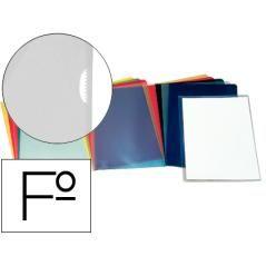 Carpeta esselte dossier uñero plástico folio transparente 110 micras PACK 100 UNIDADES - Imagen 2