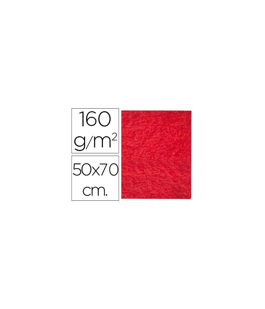 Fieltro liderpapel 50x70cm rojo 160g/m2 PACK 10 UNIDADES - Imagen 2