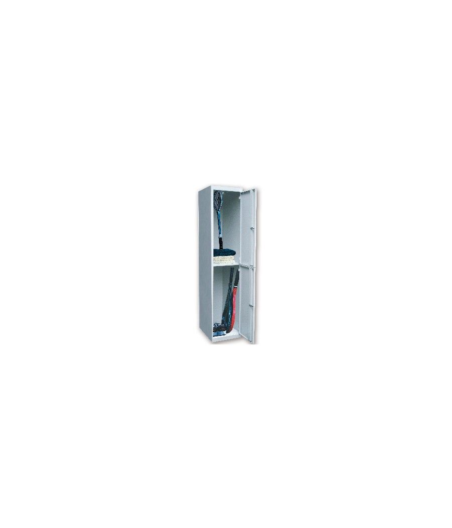 Taquilla metálica ar storage 50x180x40 cm 2 puertas con llave color gris inicial - Imagen 2