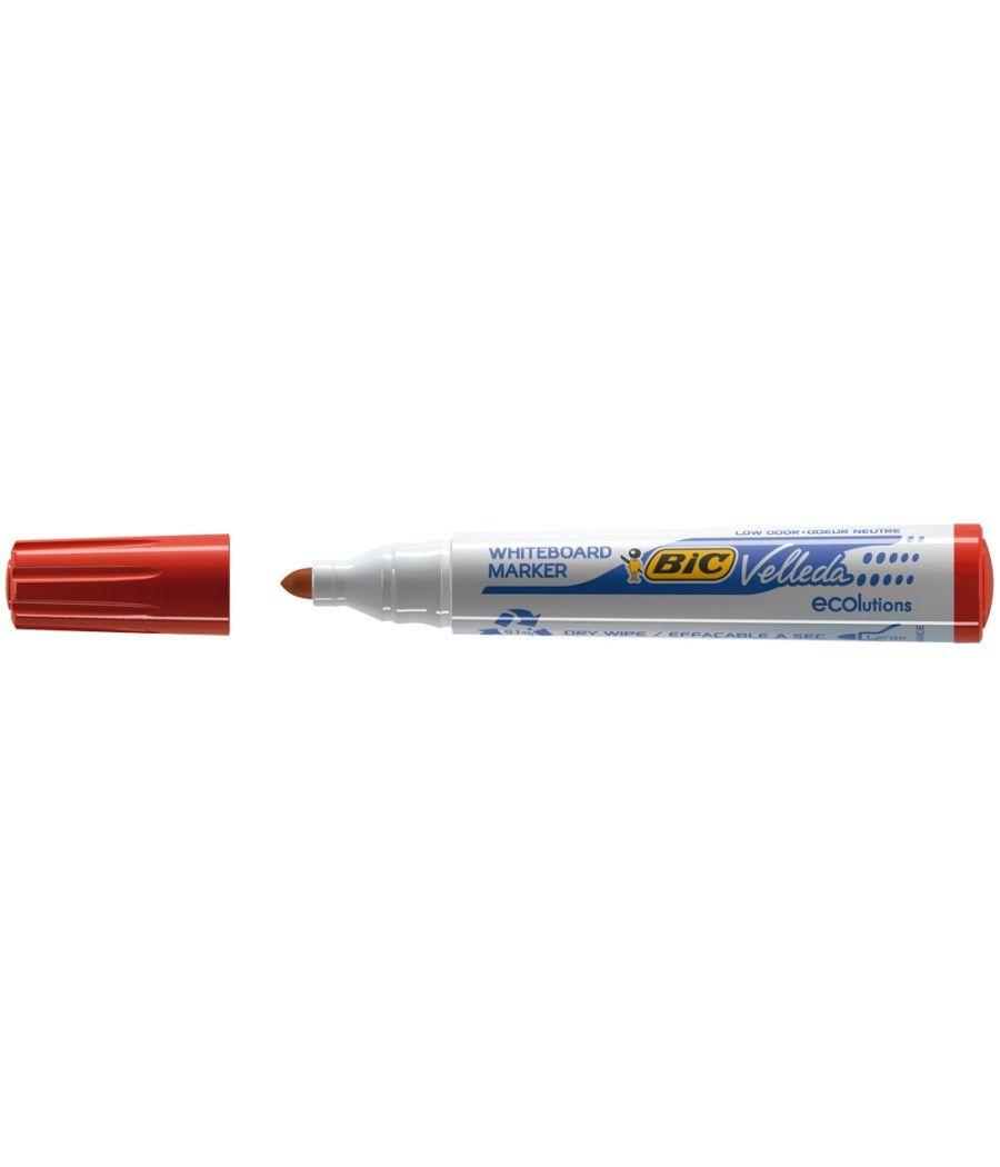 Rotulador bic velleda para pizarra rojo punta redonda 1,3 mm - Imagen 3