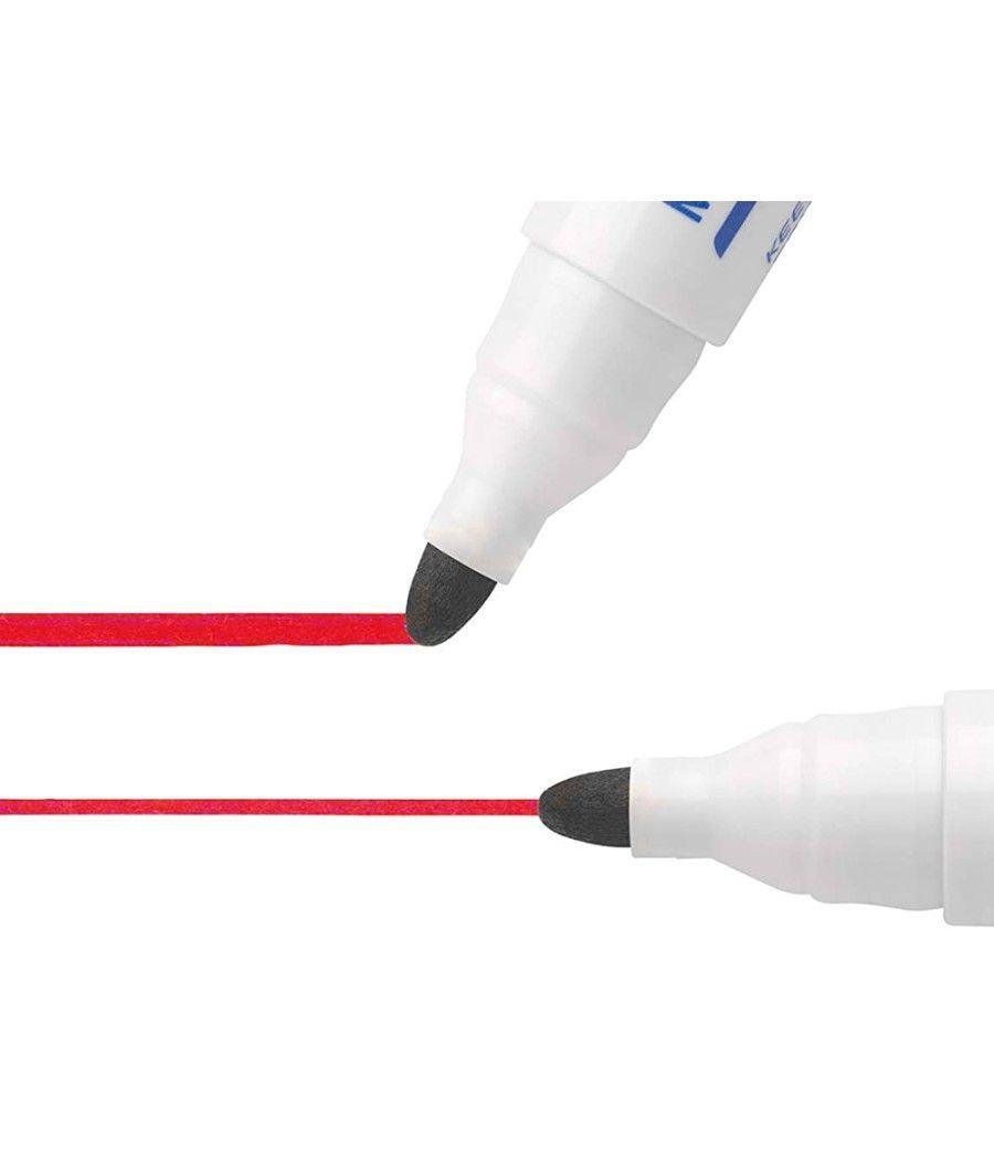 Rotulador bic velleda para pizarra rojo punta redonda 1,3 mm - Imagen 7