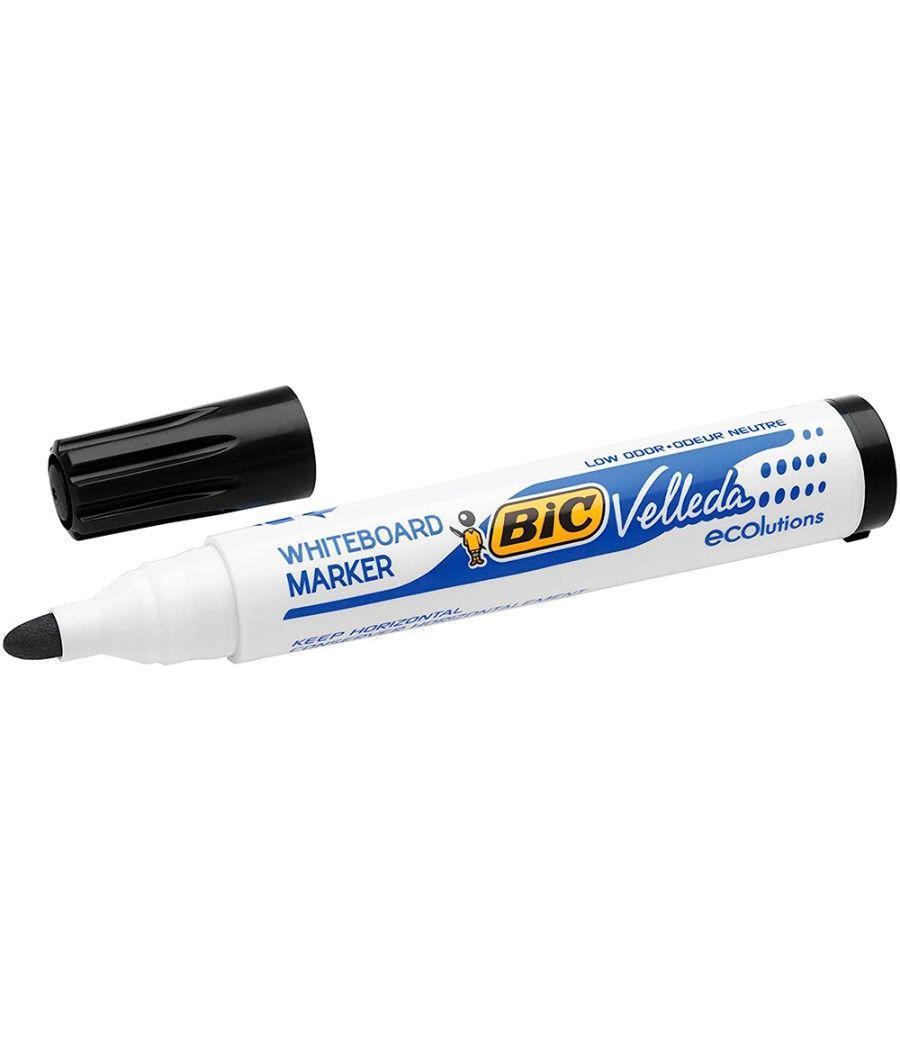 Rotulador bic velleda para pizarra negro punta redonda 1,3 mm PACK 12 UNIDADES - Imagen 4