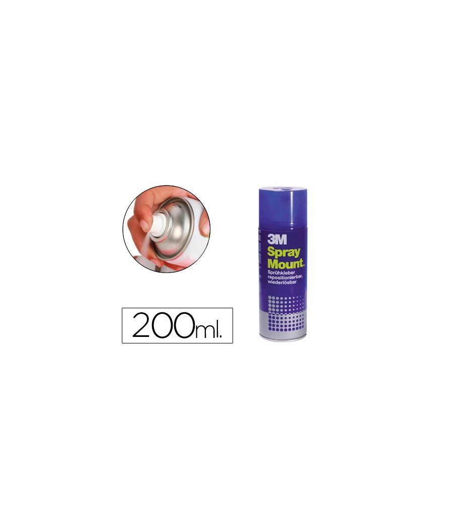 Pegamento scotch spray mount 200 ml adhesivo reposicionable por tiempo limitado 200 ml - Imagen 2