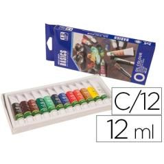 Pintura oleo artist caja cartón de 12 colores surtidos tubo de 12 ml - Imagen 2