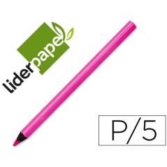 Lápices de colores liderpapel jumbo neon rosa PACK 5 UNIDADES - Imagen 2