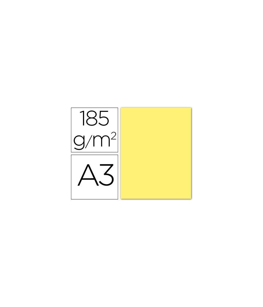 Cartulina guarro din a3 amarillo 185 gr paquete 50 hojas - Imagen 2