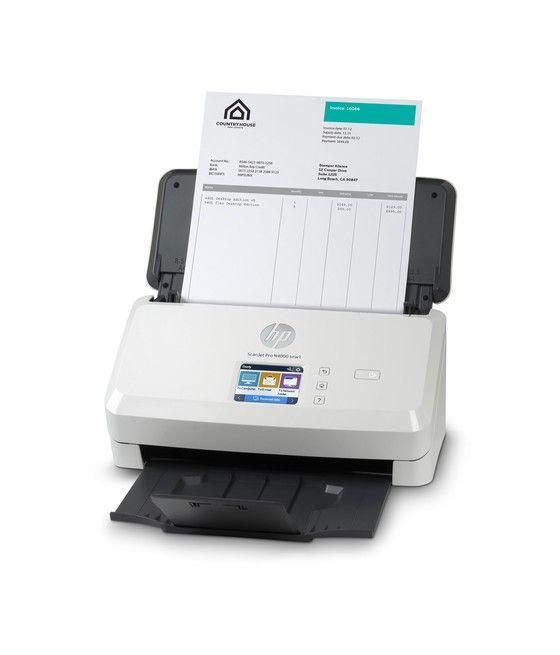 HP Scanjet Pro N4000 snw1 Escáner alimentado con hojas 600 x 600 DPI A4 Negro, Blanco - Imagen 14