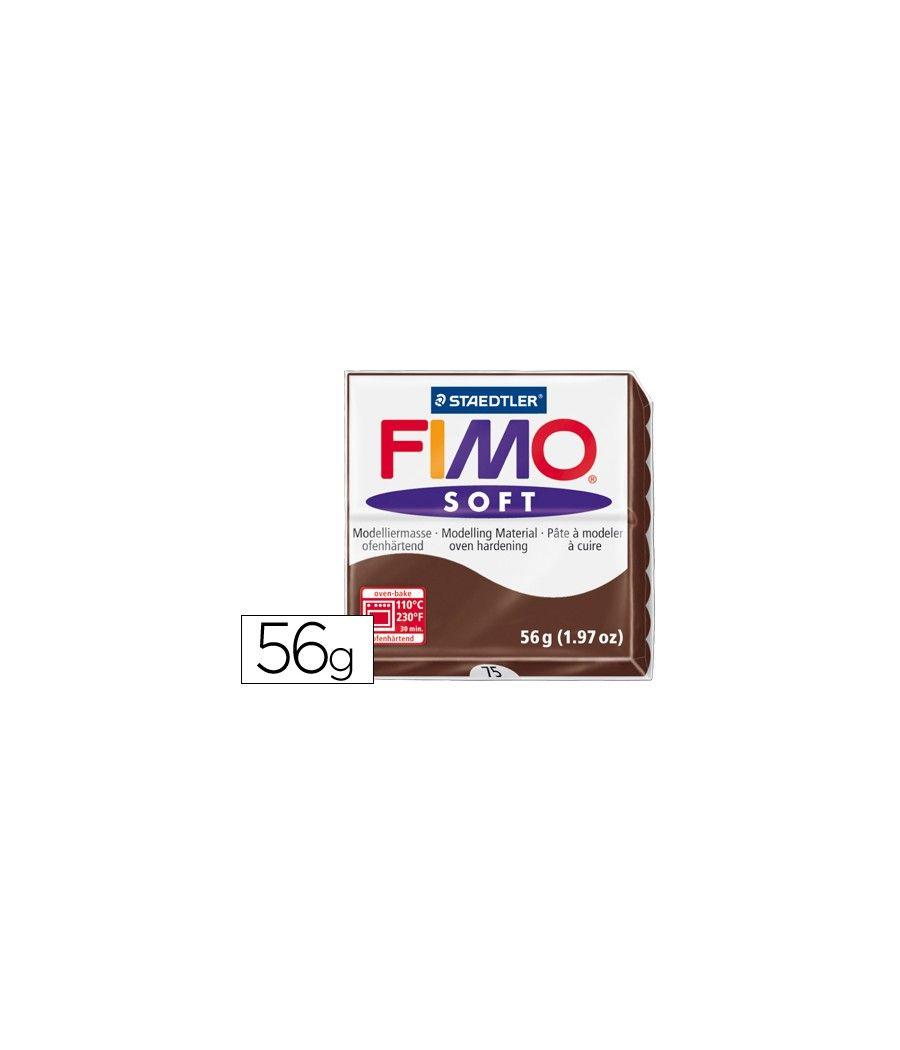 Pasta staedtler fimo soft 57 gr color chocolate - Imagen 2