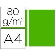 Papel color liderpapel a4 80g/m2 verde intenso paquete de 100 - Imagen 2