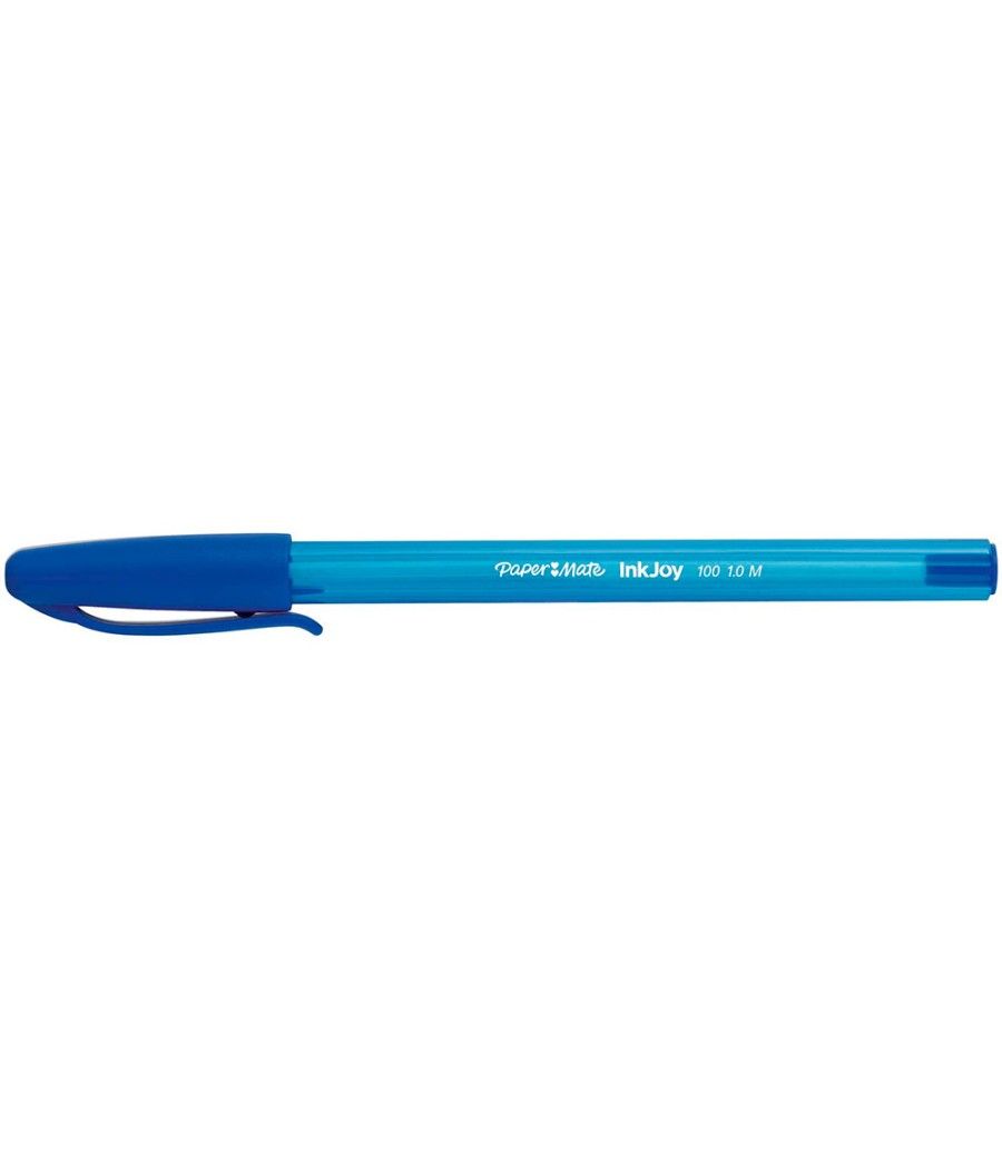 Bolígrafo paper mate inkjoy 100 punta media trazo 1mm azul PACK 50 UNIDADES - Imagen 4