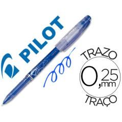 Bolígrafo pilot frixion point punta de aguja color azul PACK 12 UNIDADES
