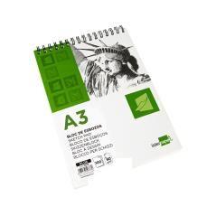 Bloc dibujo liderpapel esbozos espiral a3 297x420mm 100 hojas 90g/m2 sin recuadro - Imagen 5