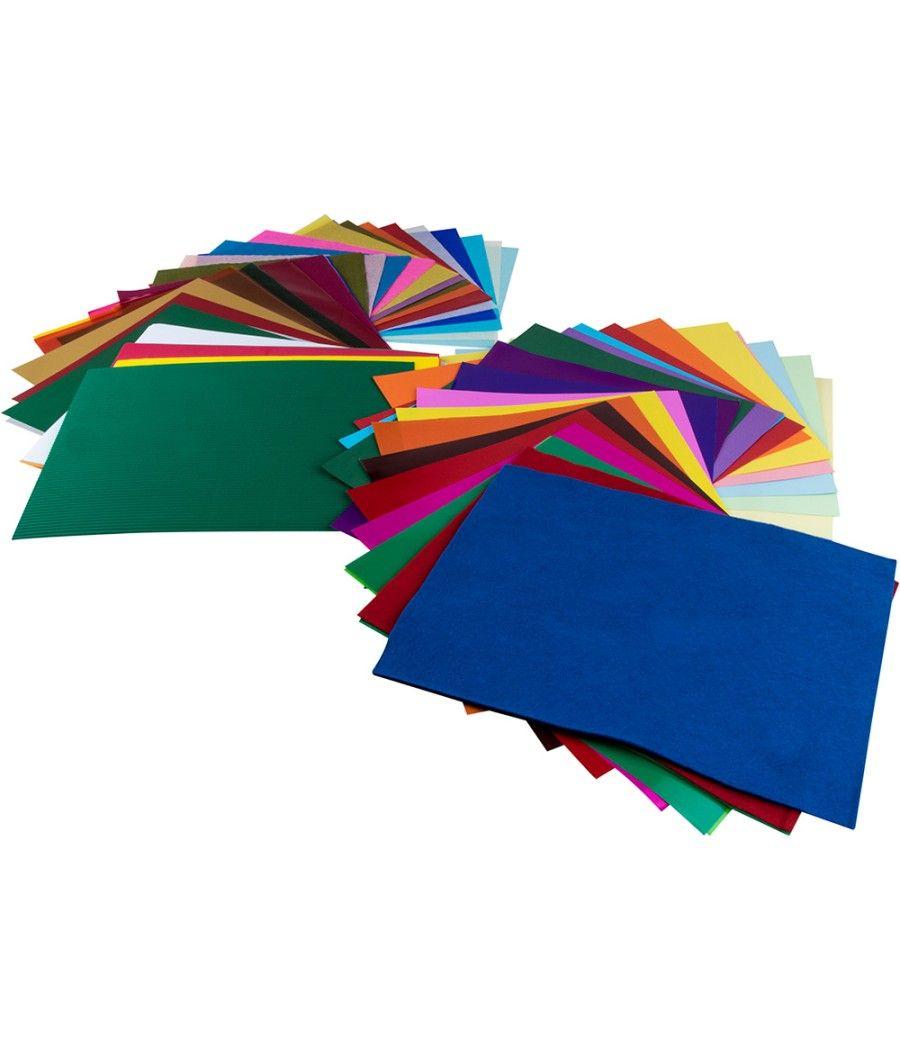 Bloc trabajos manuales liderpapel multiple premium 240x315mm 102 hojas colores surtidos - Imagen 5