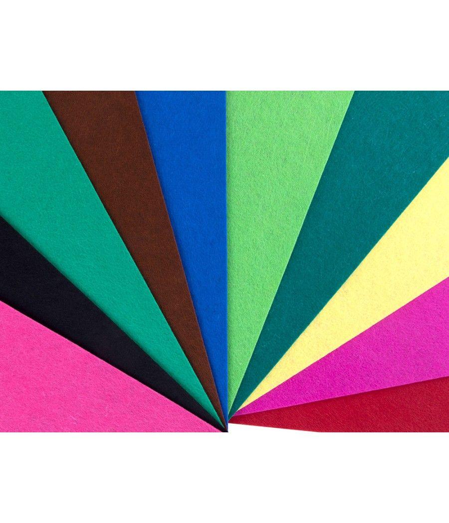 Bloc trabajos manuales liderpapel fieltro 240x315mm 10 hojas colores surtidos PACK 5 UNIDADES - Imagen 6