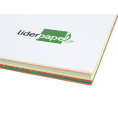Papel color liderpapel a4 80g/m2 25 colores surtidos paquete de 100 hojas - Imagen 6