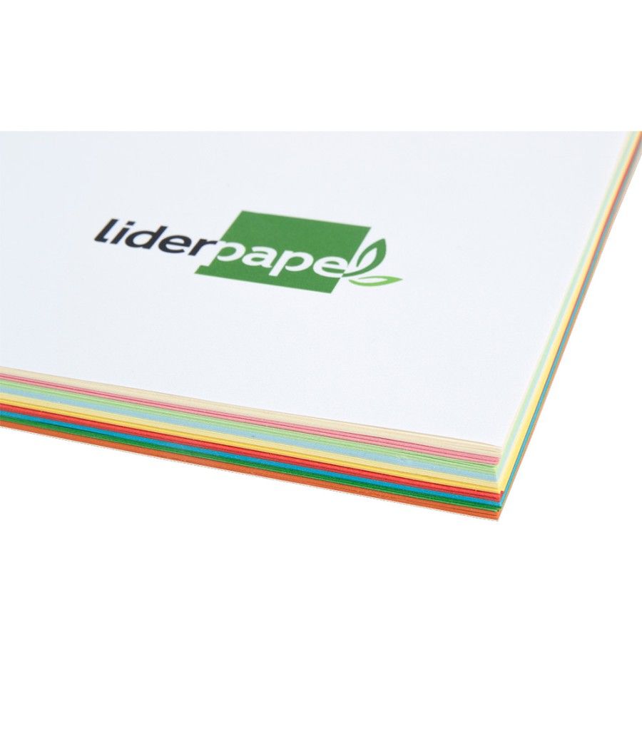 Papel color liderpapel a4 80g/m2 25 colores surtidos paquete de 100 hojas - Imagen 6
