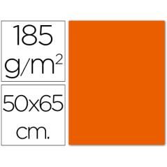 Cartulina guarro mandarina 50x65 cm 185 grs PACK 25 UNIDADES - Imagen 2