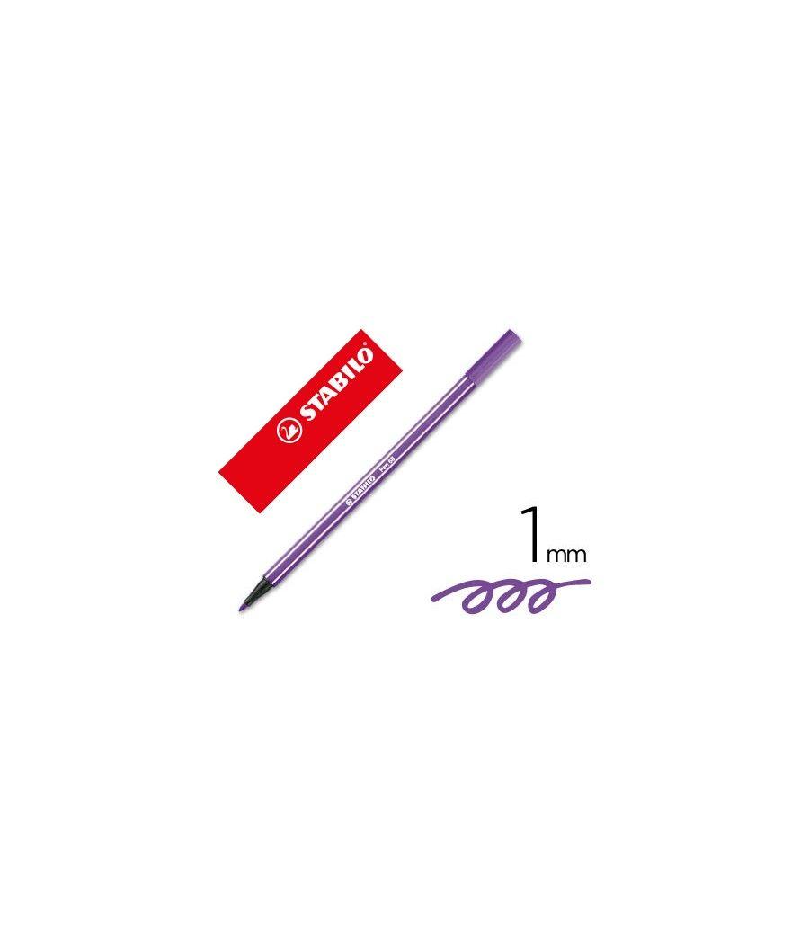 Rotulador stabilo acuarelable pen 68 violeta 1 mm PACK 10 UNIDADES - Imagen 2