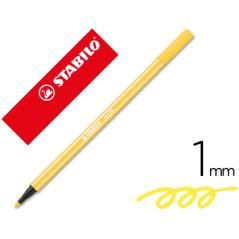 Rotulador stabilo acuarelable pen 68 amarillo 1 mm PACK 10 UNIDADES - Imagen 2