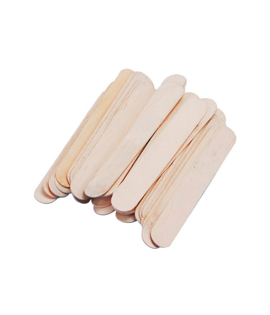 Palillo para manualidades liderpapel madera color natural 15x2 cm bolsa de 100 unidades - Imagen 4