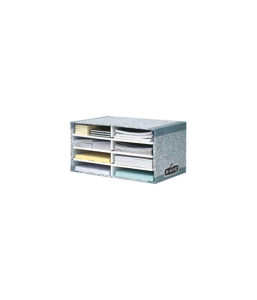 Modulo clasificador cartón fellowes con 8 compartimentos 490x310x260mm - Imagen 2